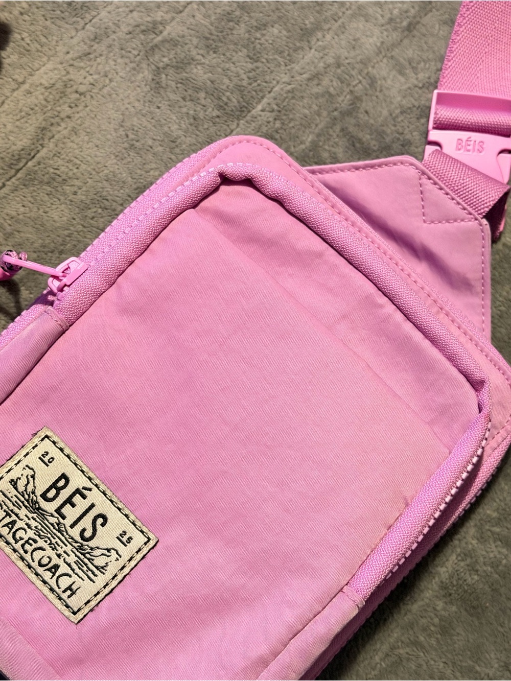 BEIS 2025 Stagecoach Edition Sport Sling Bag Pink Nylon Crossbody - Picture 16 of 16